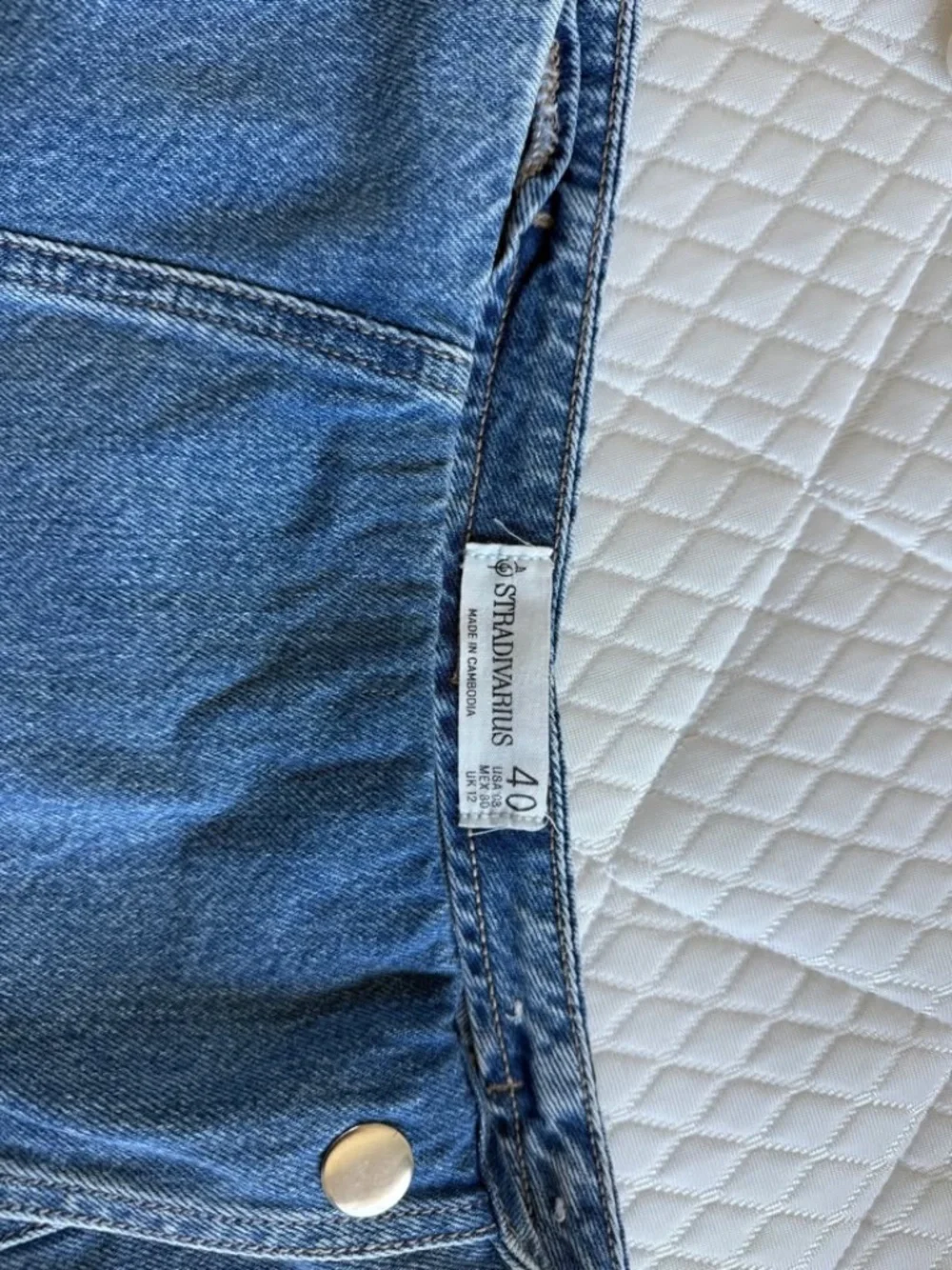 Stradivarius Wrap Denim Skort
